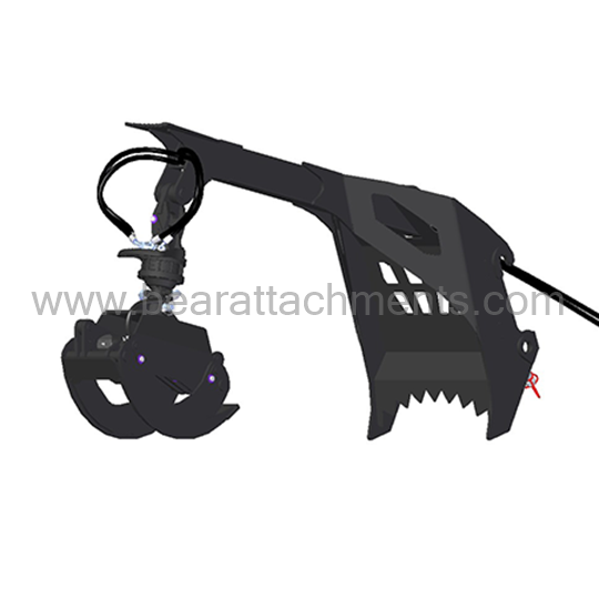 Rotating wood grapple with rotator B20 / B30